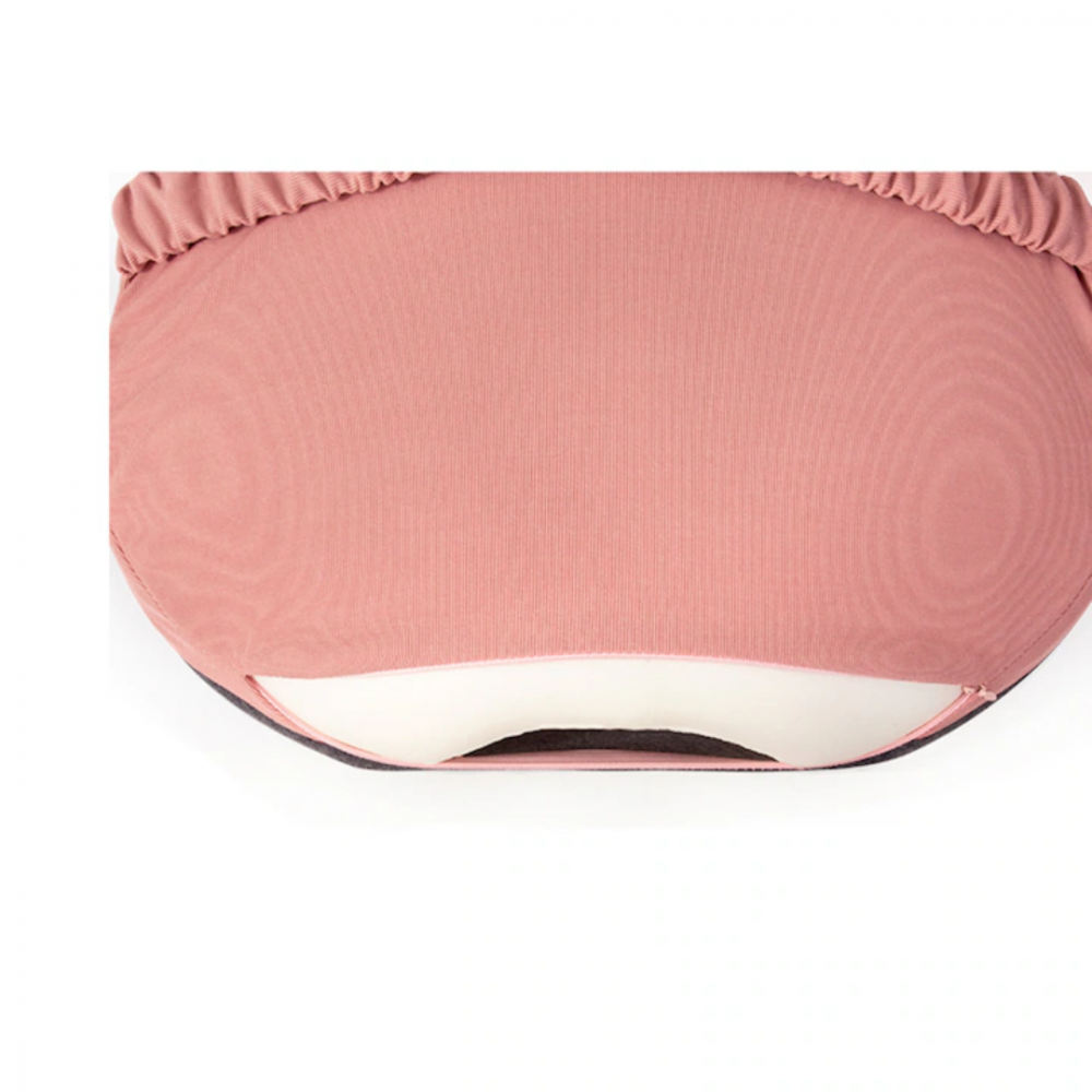 Pernă ortopedică lombară, cu spumă de memorie și husă lavabilă, Roz [7]