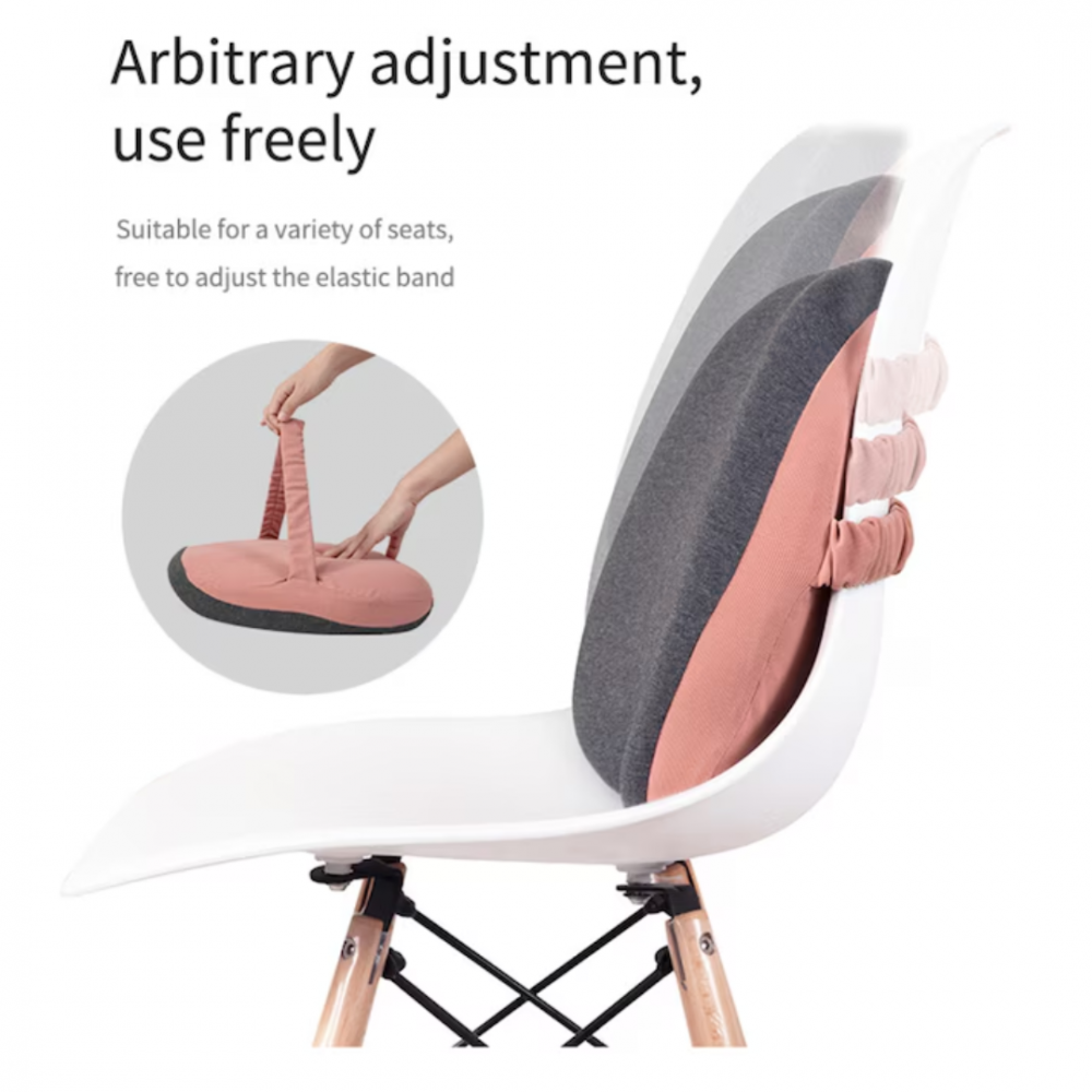 Pernă ortopedică lombară, cu spumă de memorie și husă lavabilă, Verde [5]