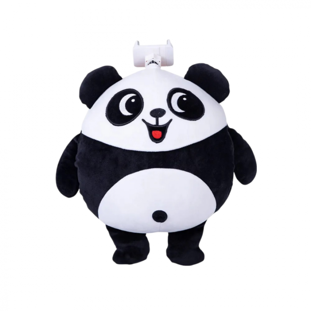 Pernă tip animăluț, model panda, cu suport telefon integrat [1]