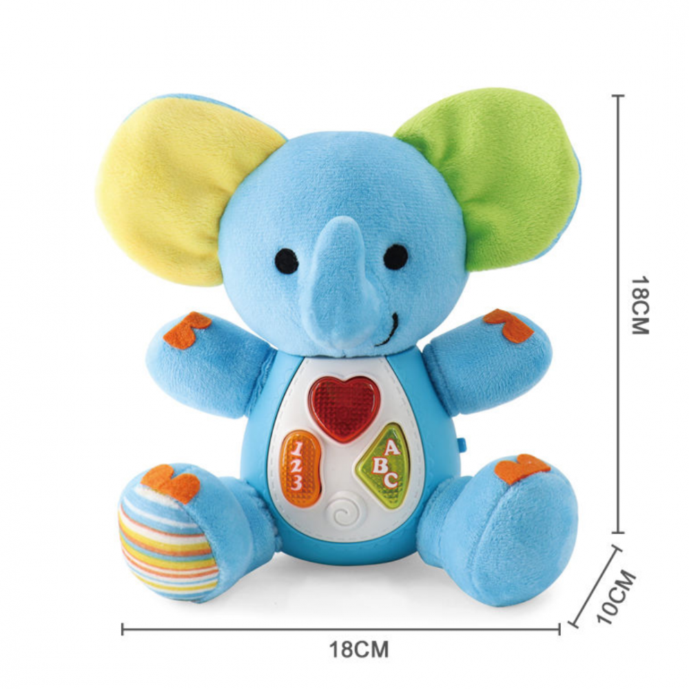 Pluș elefant cu sunete și lumini, Bleu [5]