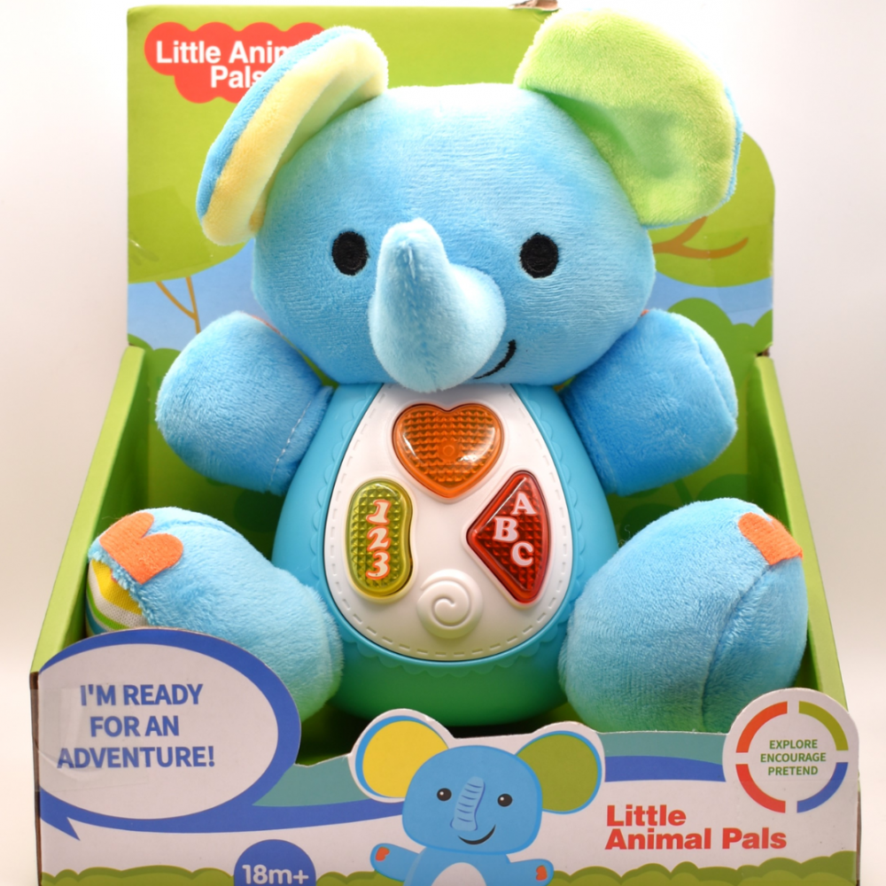 Pluș elefant cu sunete și lumini, Bleu [2]