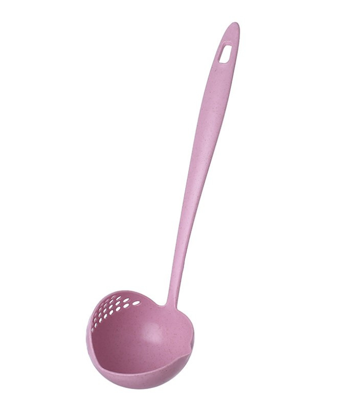 Polonic bucatarie 2 in 1, polonic/strecuratore, roz [1]