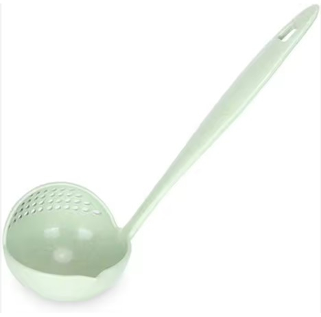 Polonic bucatarie 2 in 1, polonic/strecuratore, Verde [1]