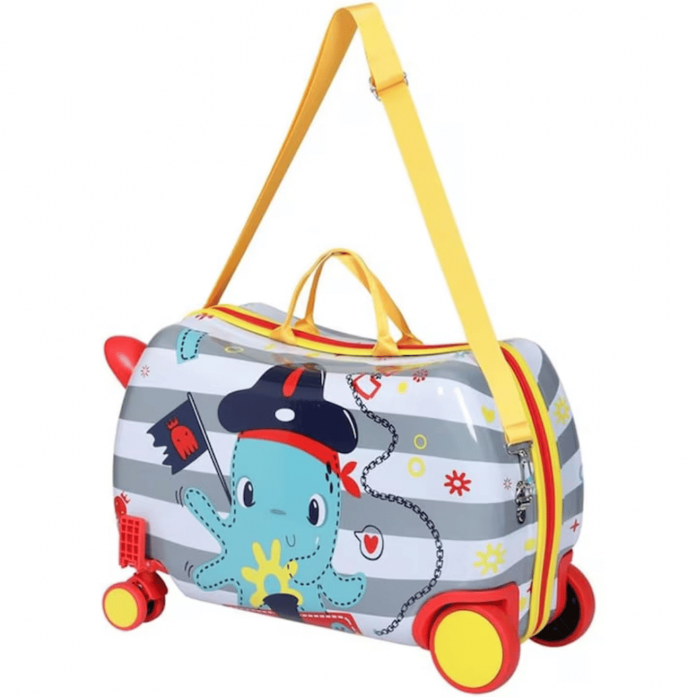 Troler ride-on cu 4 roți, model caracatiță [7]