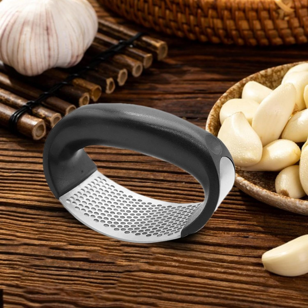 Presa de usturoi multifuncțională din inox [5]