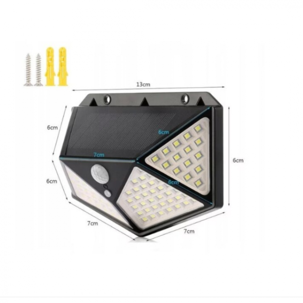 Proiector solar LED de exterior, cu 3 moduri de iluminare și senzor de mișcare, IP65 [2]