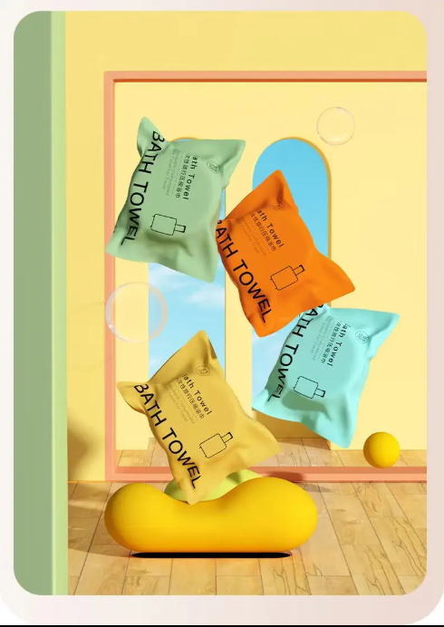 Prosop baie comprimat, 140x70 cm, alb, ideal pentru calatorii, usor de transportat [4]