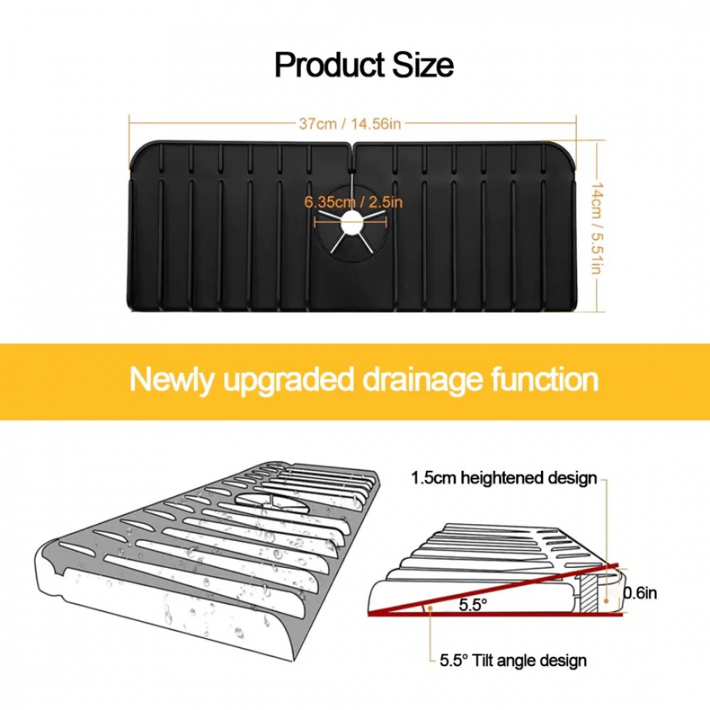 Protecție silicon pentru chiuvetă cu suprafață antiderapantă [6]