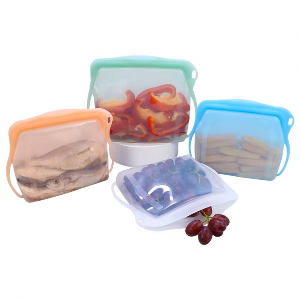 Pungă reutilizabilă pentru alimente, 1L, Transparent [6]