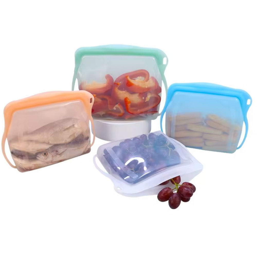 Pungă reutilizabilă pentru alimente, 1L, Transparent [5]