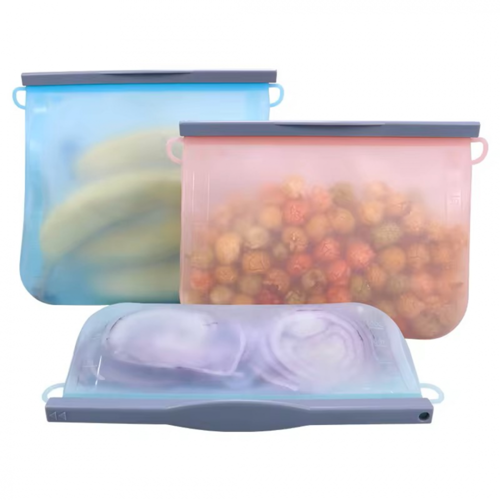 Pungă reutilizabilă pentru alimente, 1L, Transparent [4]