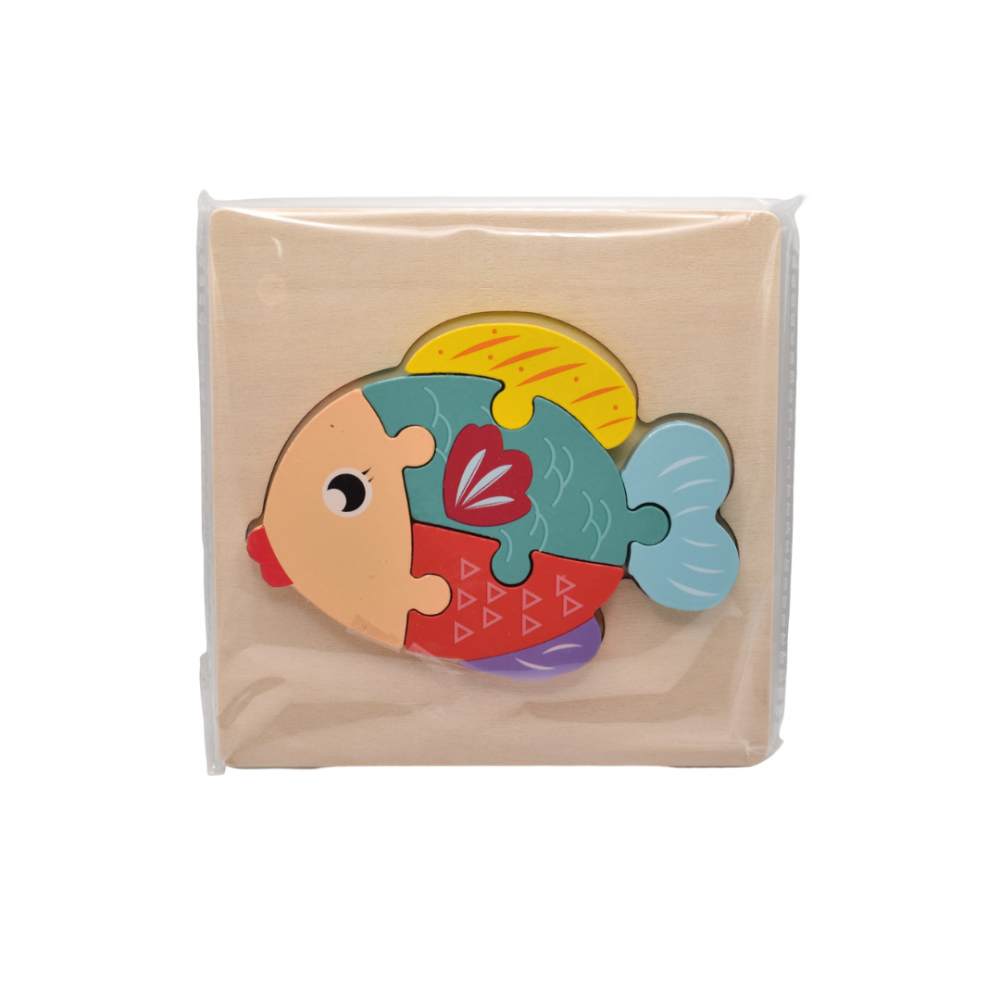 Puzzle 3D din lemn, model peștișor [1]