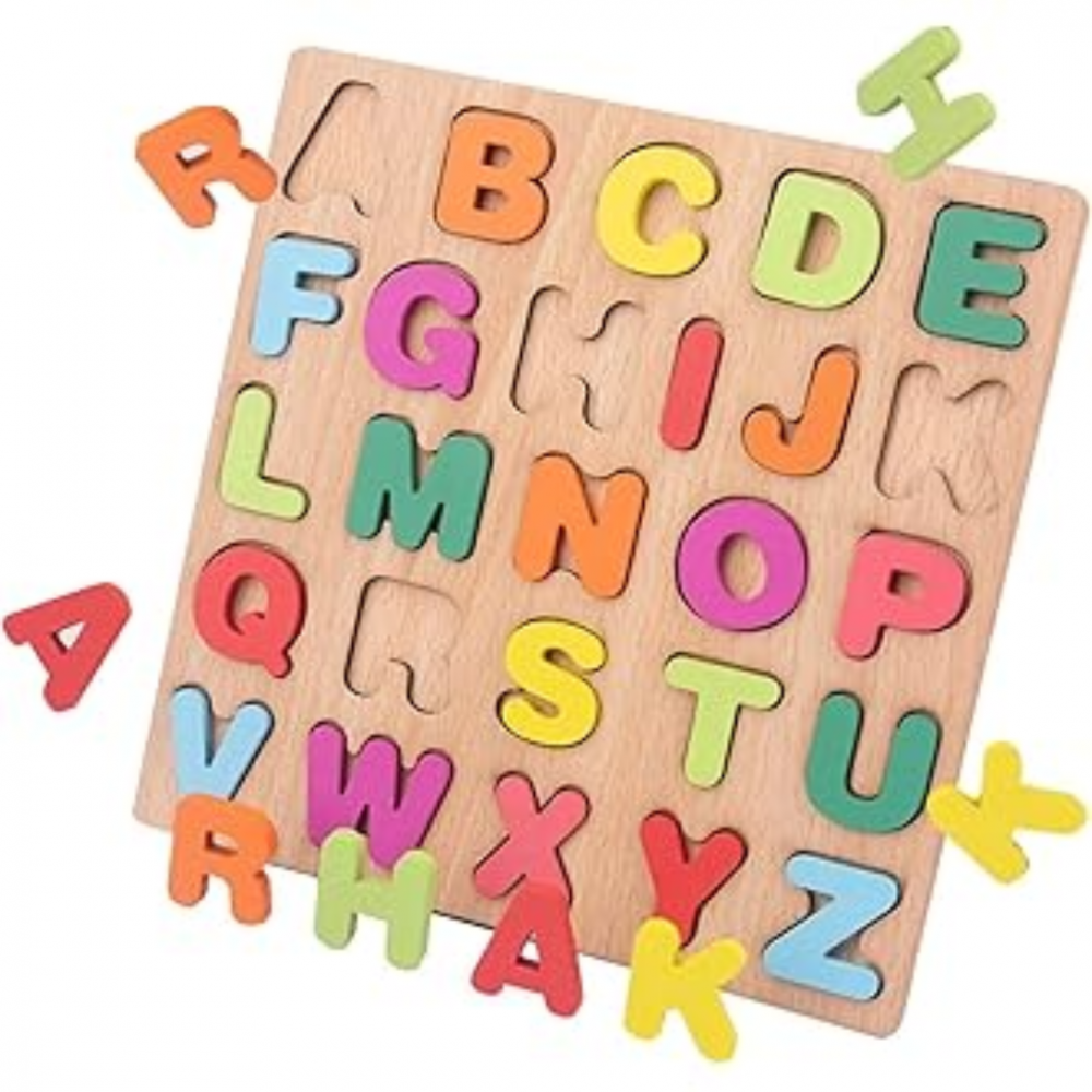 Puzzle alfabet pe placă lemn [3]