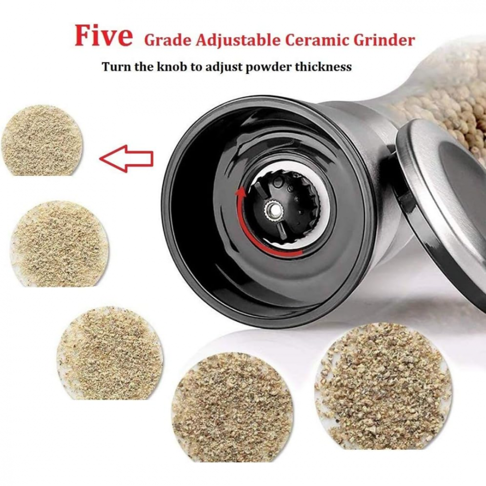 Râșniță sare sau piper din sticlă și oțel inoxidabil [5]