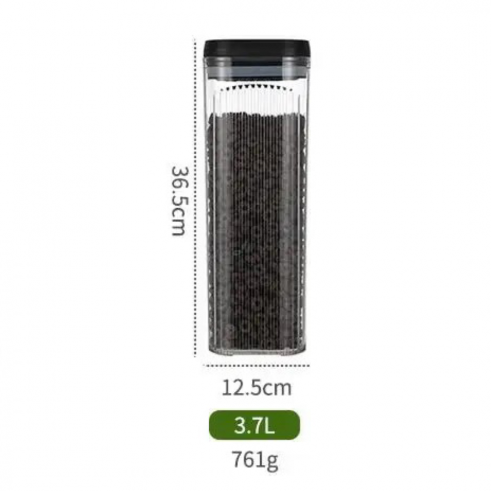 Recipient depozitare alimente, plastic, Transparent, 26 x 12 cm [2]