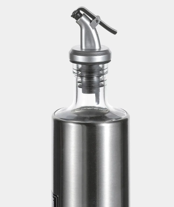 Recipient Ulei si Otet, 200 ml, sticla cu invelis inox, Argintiu [4]