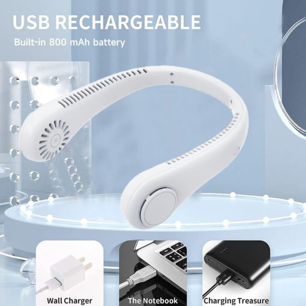 Ventilator portabil de gât, alb [5]