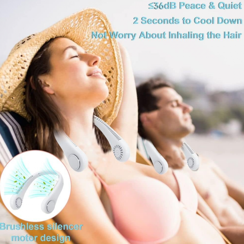 Ventilator portabil de gât, alb [4]