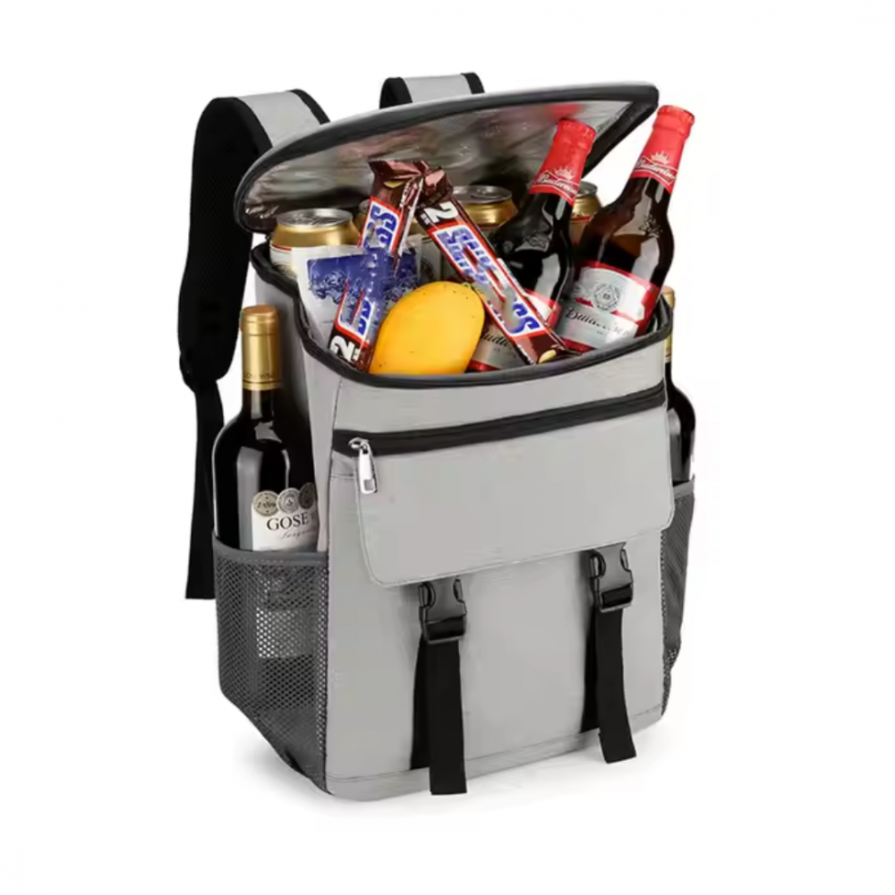 Rucsac frigorific si izoterm 25L, impermeabil, ajustabil, buzunare laterale, ideal pentru picnic si drumetii, Bleumarin [8]