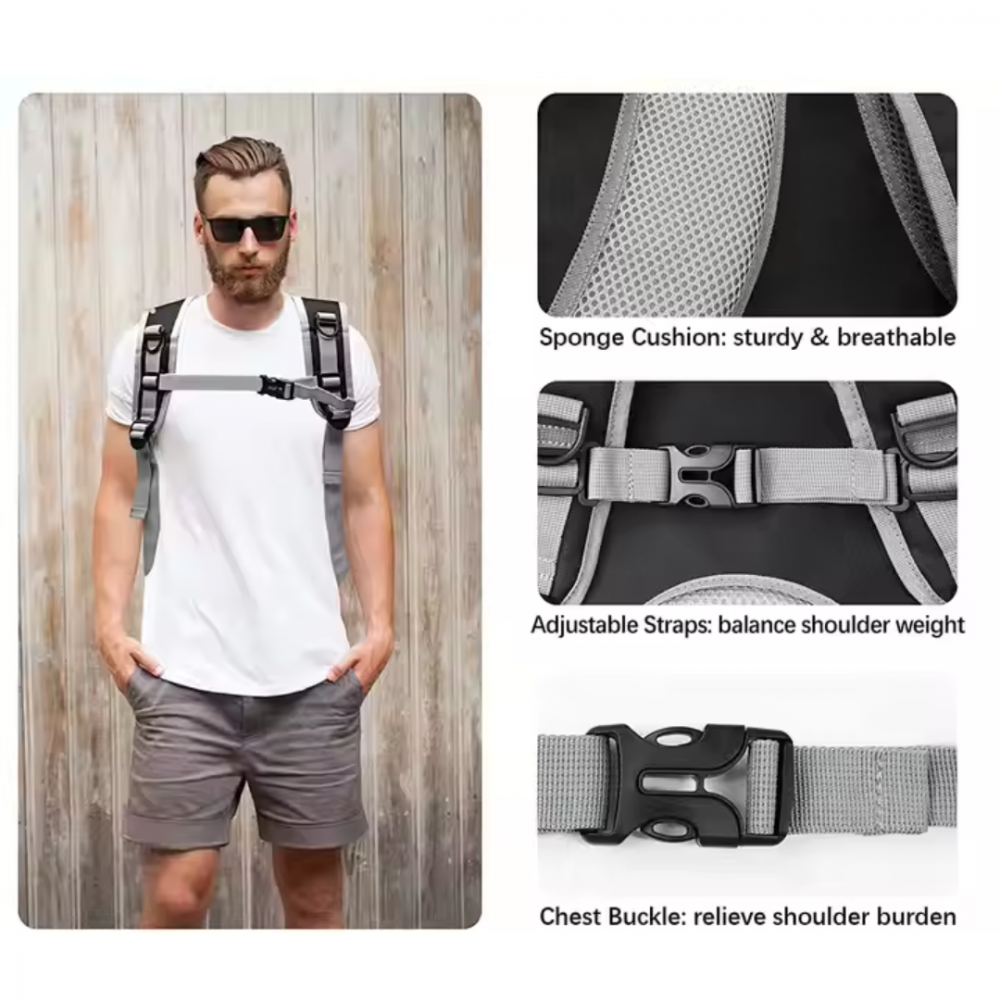 Rucsac transport animale cu greutate maximă 6.5 kg, hublou transparent, buzunar lateral, negru [2]