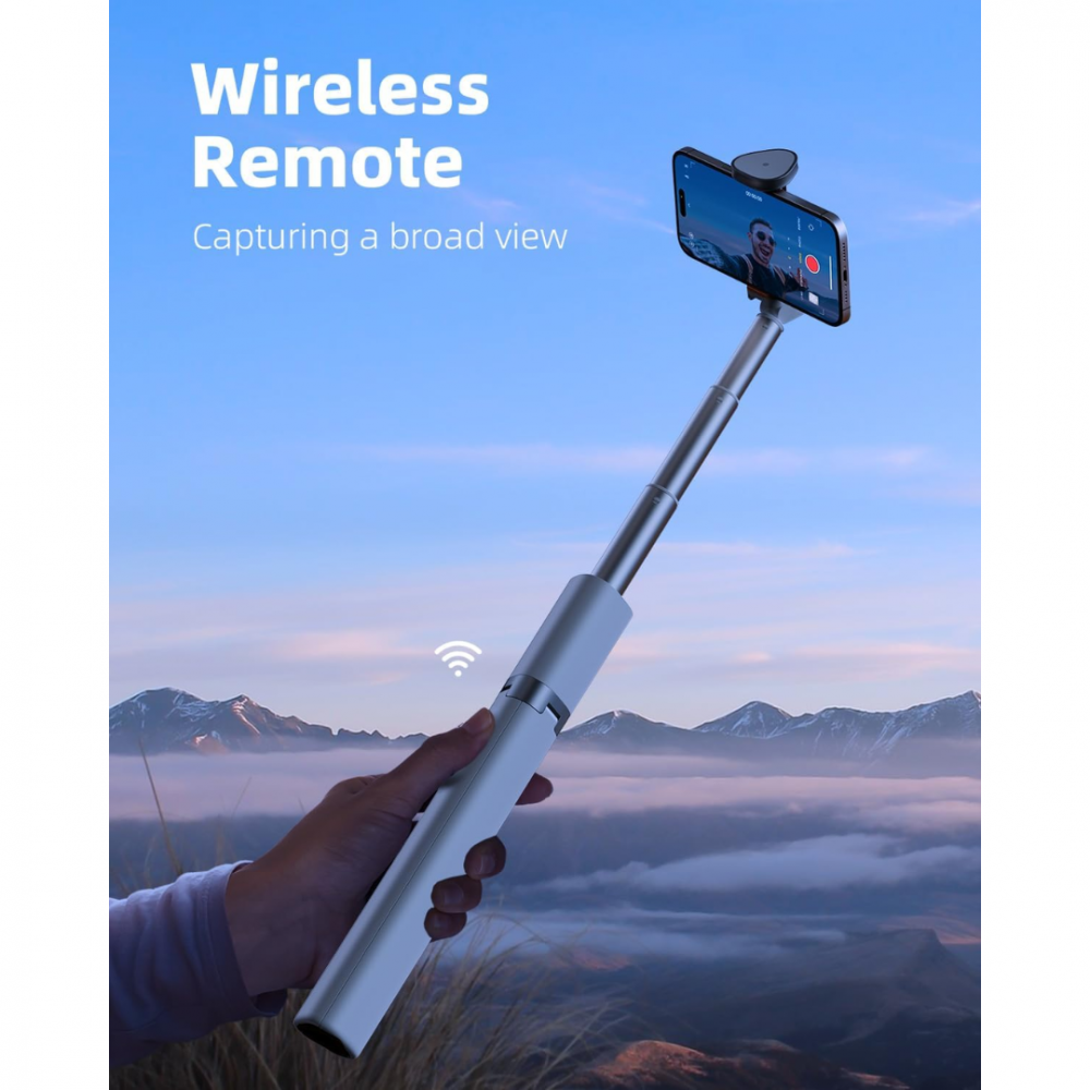 Selfie stick wireless cu trepied, Bluetooth și telecomandă [6]