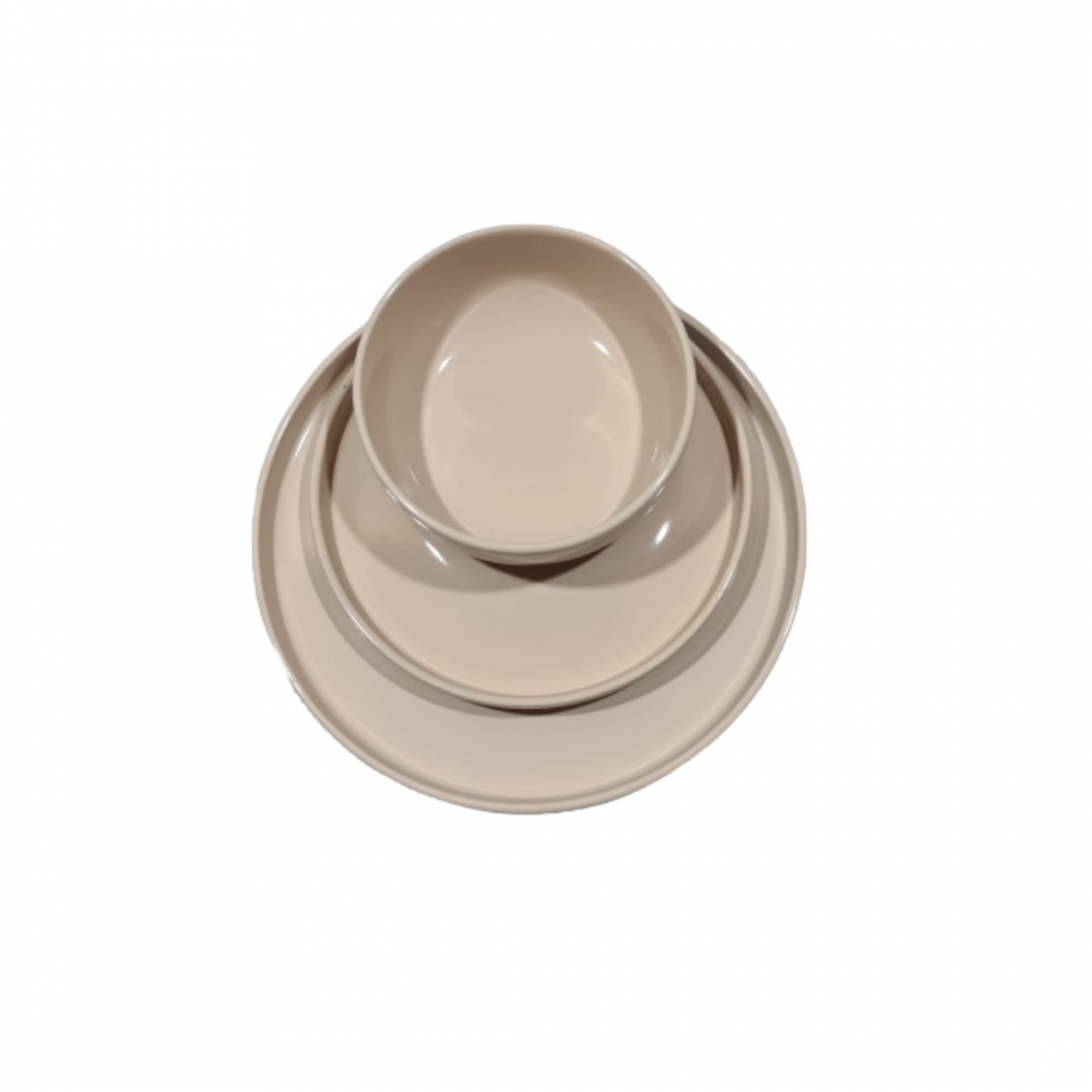 Set 12 piese serviciu de masă, Crem [2]