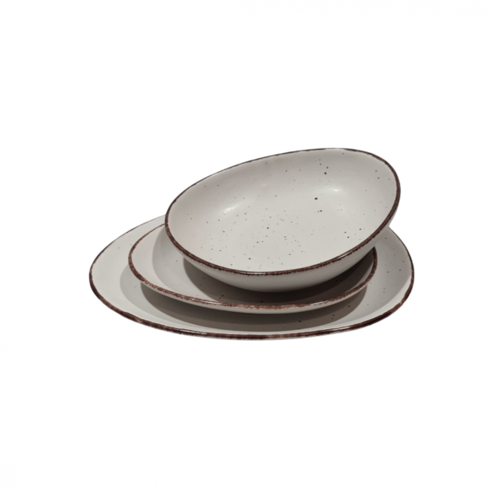 Set 16 piese serviciu de masă, Crem [4]