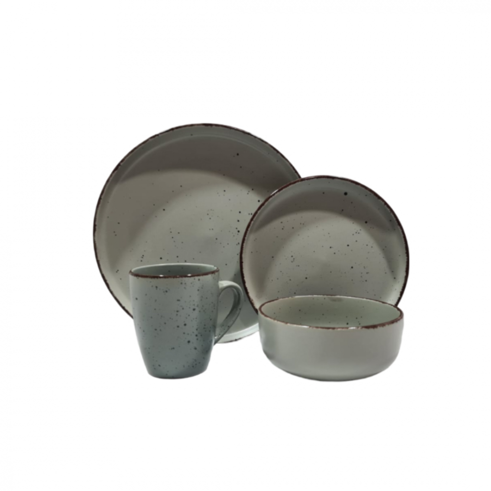 Set 16 piese serviciu de masă, Gri [2]