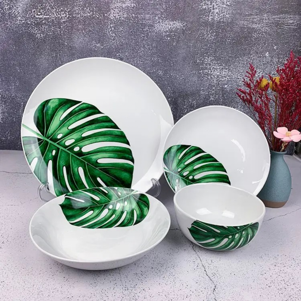 Set 16 piese serviciu de masă, model Frunză [3]