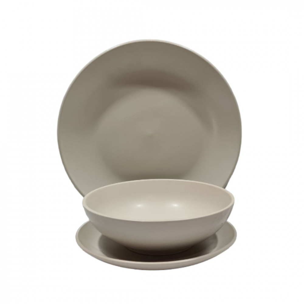 Set 18 piese serviciu de masă, Bej [1]