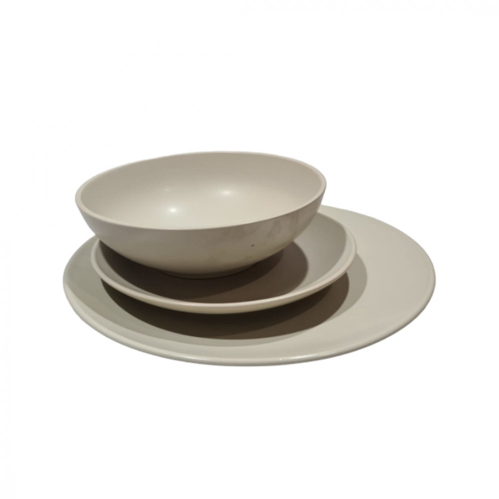 Set 18 piese serviciu de masă, Bej [2]