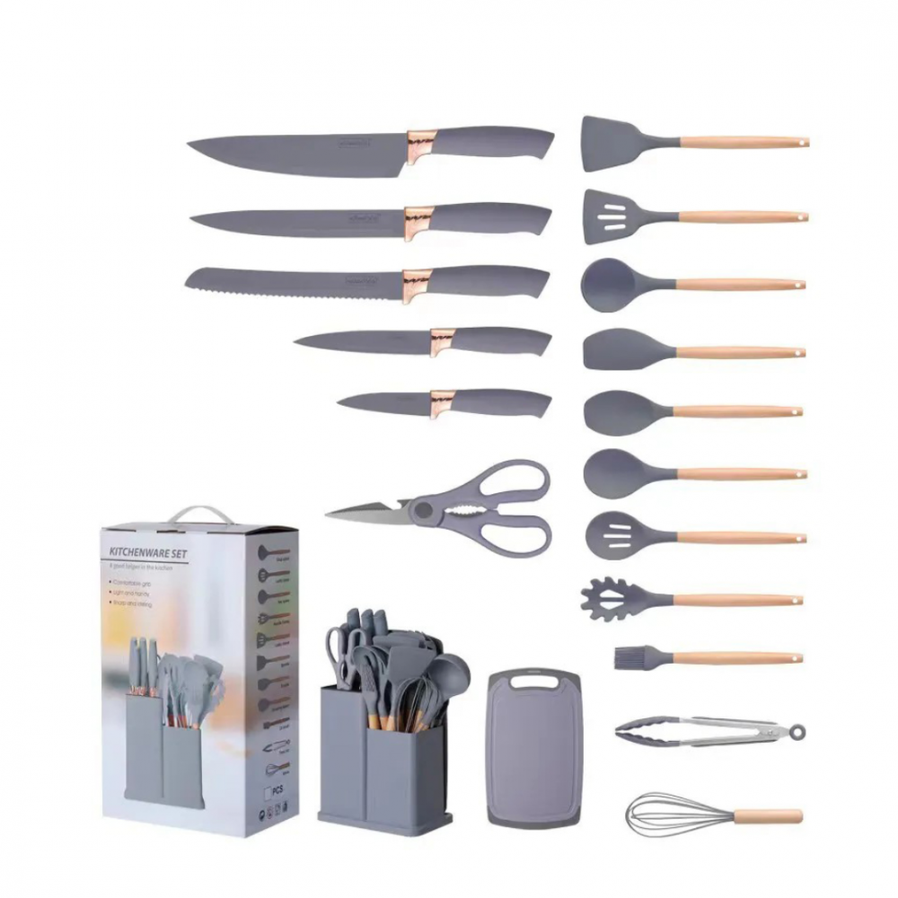 Set 19 ustensile de bucătărie, Gri [3]