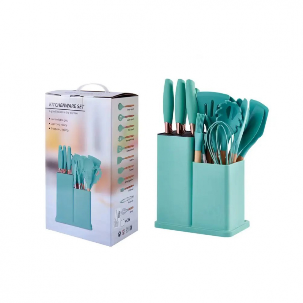 Set 19 ustensile de bucătărie, Verde [3]