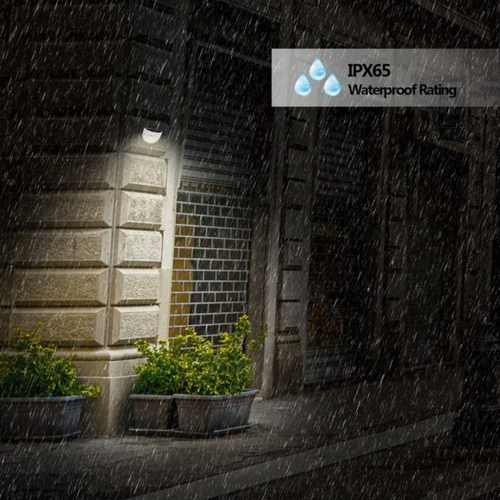 Set 2 lămpi solare LED cu prindere de perete, rezistente la apă, IP65, 3500K [5]