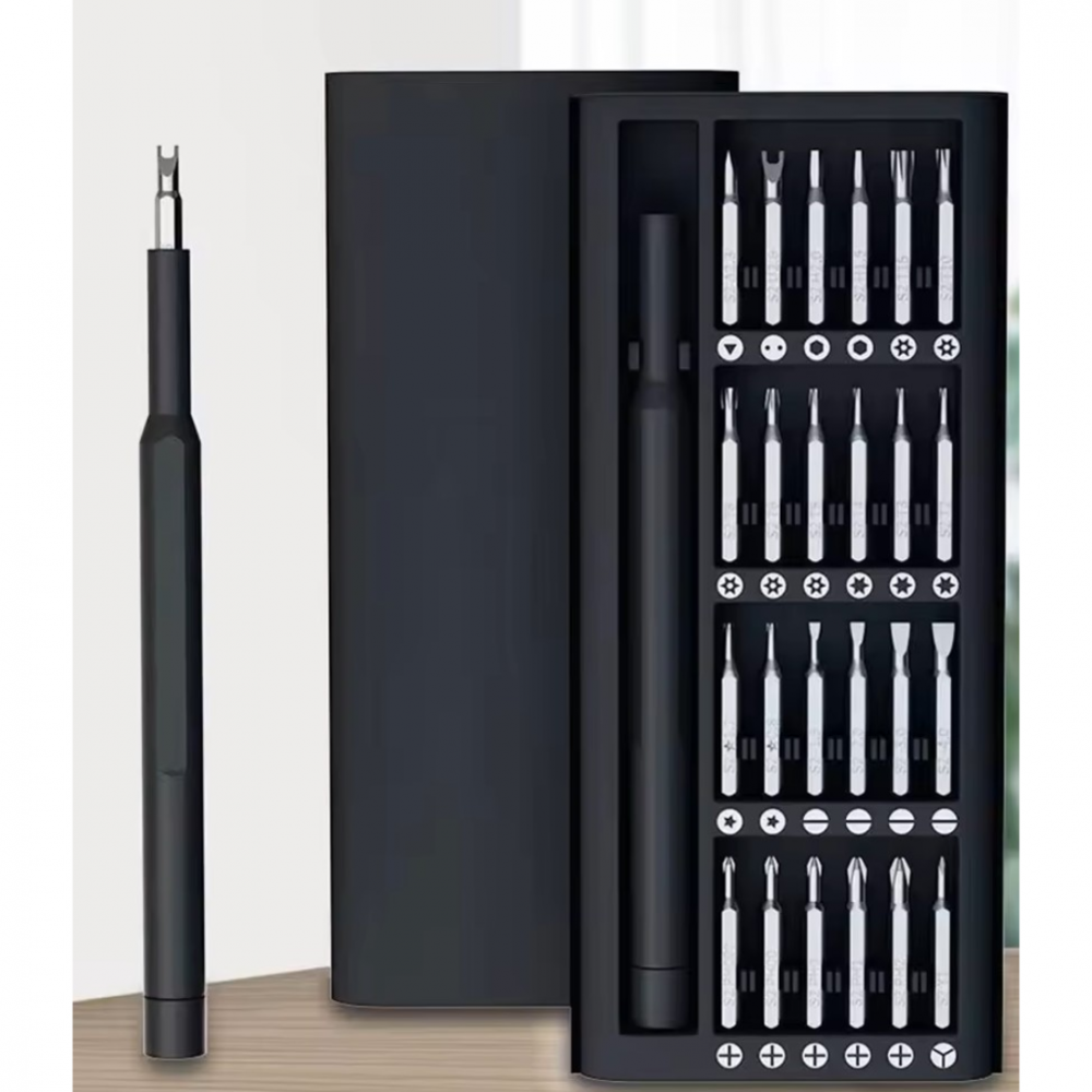 Set 24 mini șurubelniță portabilă - Kit magnetic pentru reparații [7]