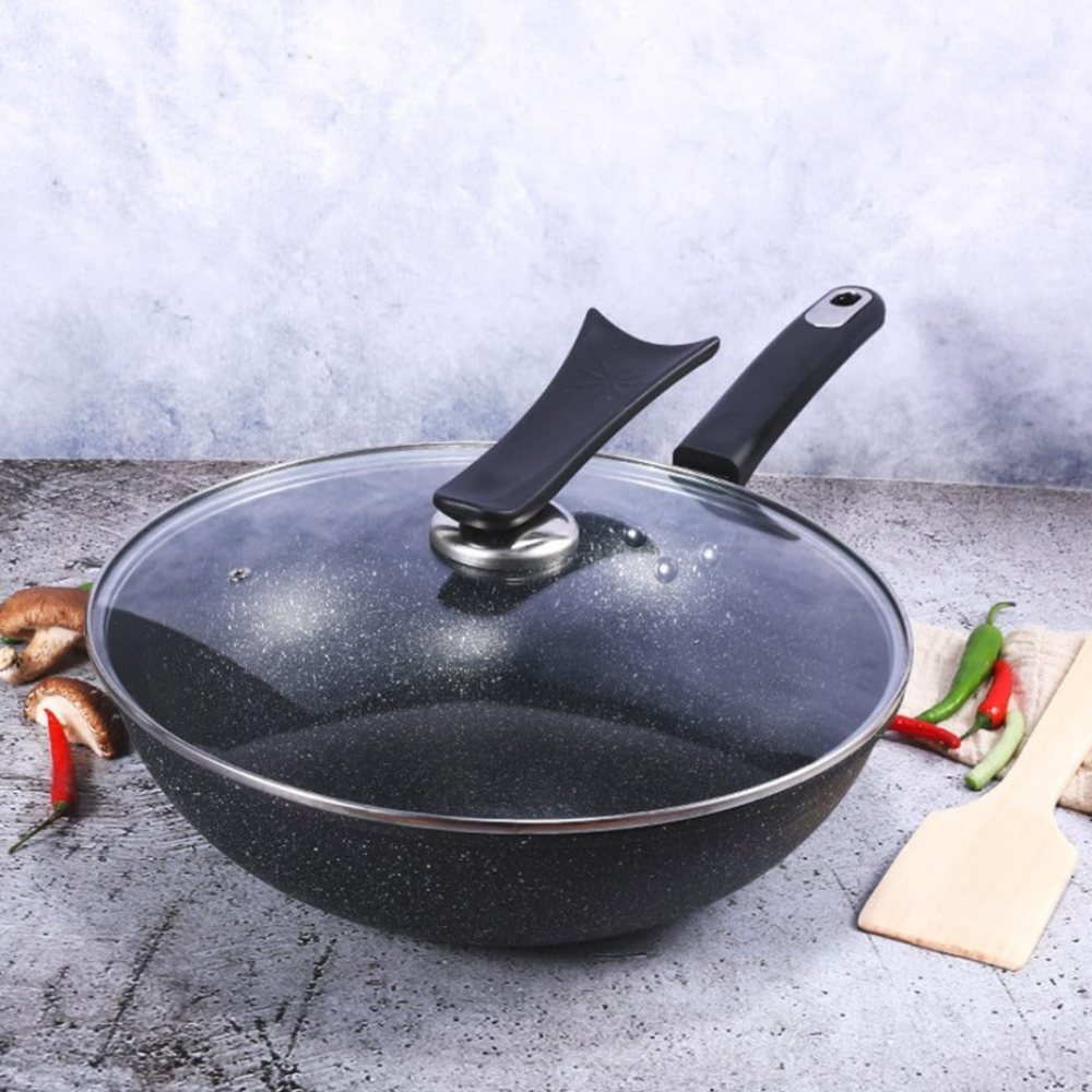 Set 3 piese cratiță și tigăi granit cu înveliș antiaderent [4]