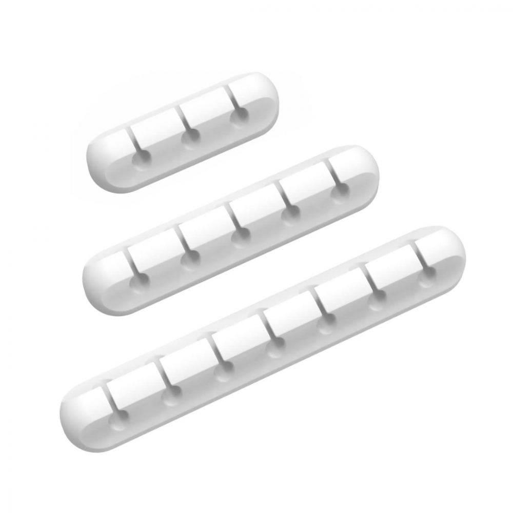 Set 4 organizatoare pentru cabluri, Alb [1]