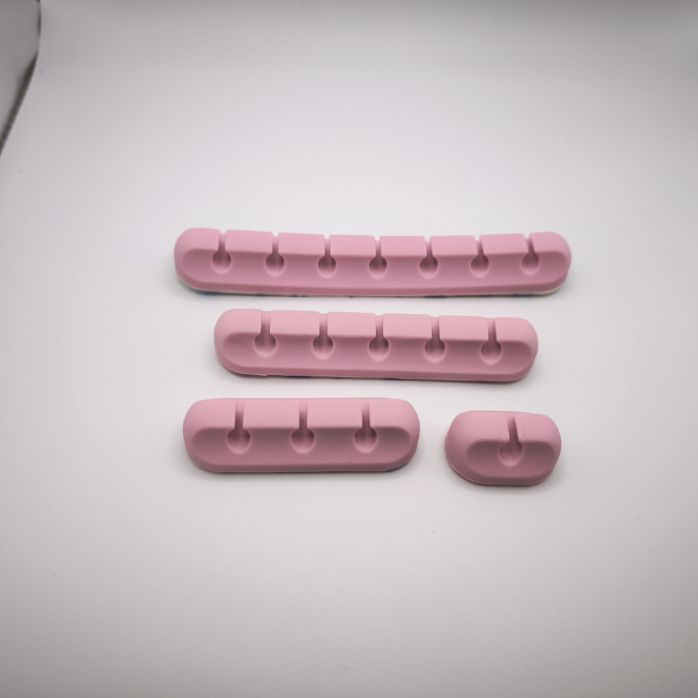 Set 4 organizatoare pentru cabluri, Roz [6]