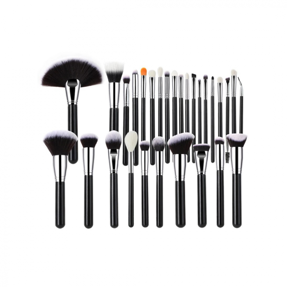 Set 40 pensule machiaj profesionale, Argintiu [1]