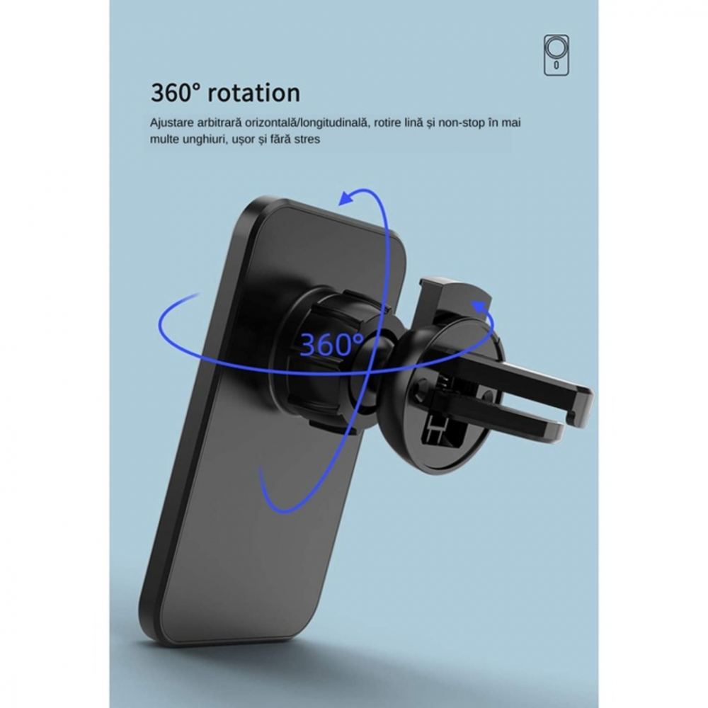 Suport auto cu încărcare wireless MagSafe, alb [5]