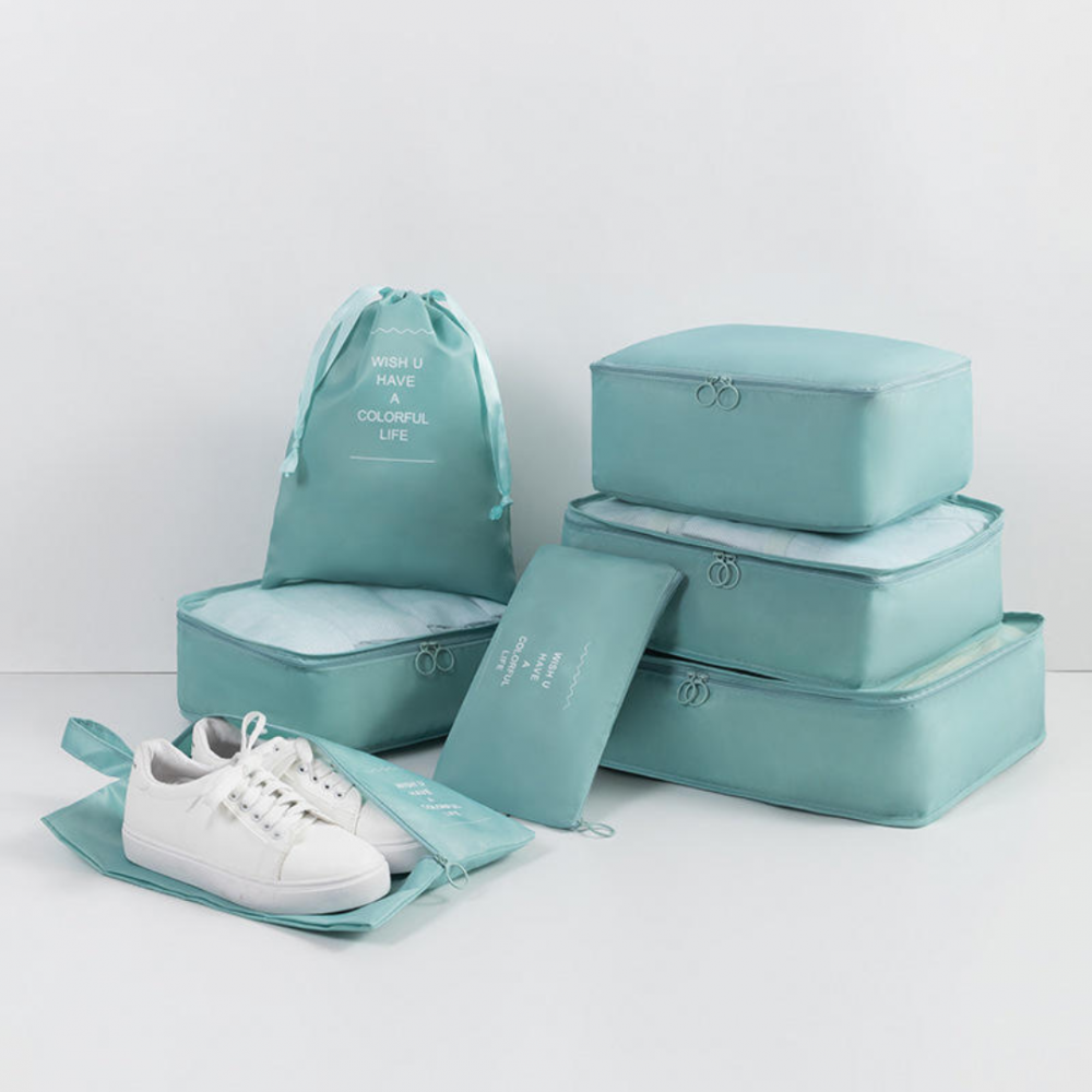 Set 7 huse organizare bagaje, Bleu [2]