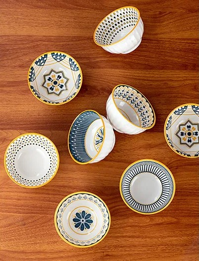 Set 6 boluri ceramica model NORDIC ELEGANCE, Multicolor [3]