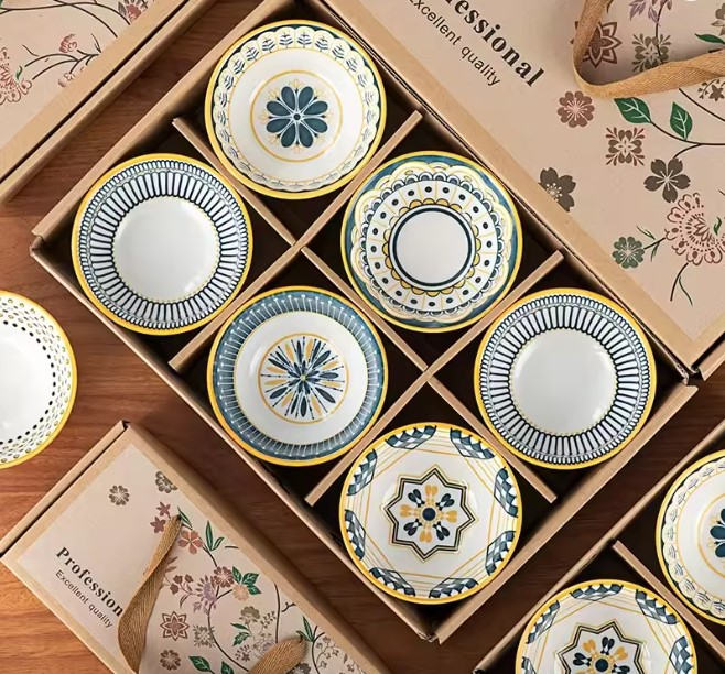 Set 6 boluri ceramica model NORDIC ELEGANCE, Multicolor [2]