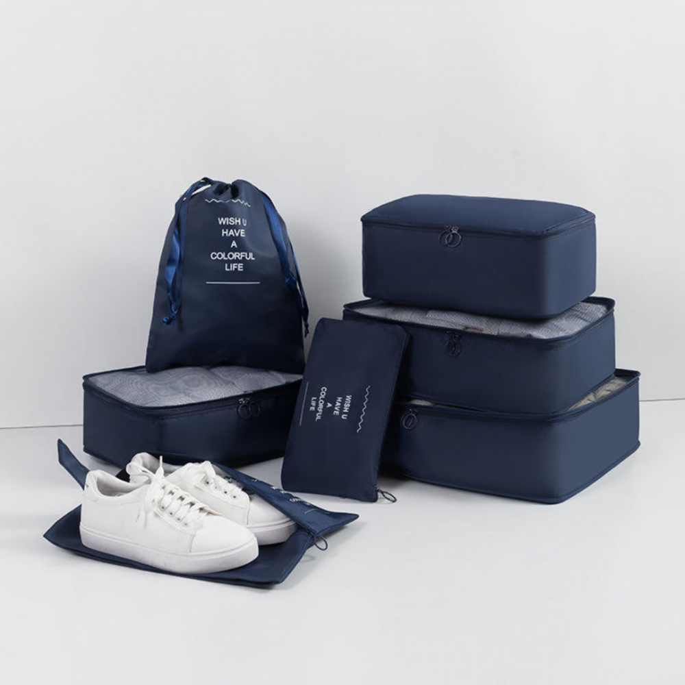 Set 7 huse organizare bagaje, Bleumarin [2]