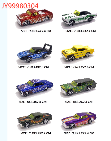 Set 8 masinute metalice, multicolor, 3 ani+ [1]