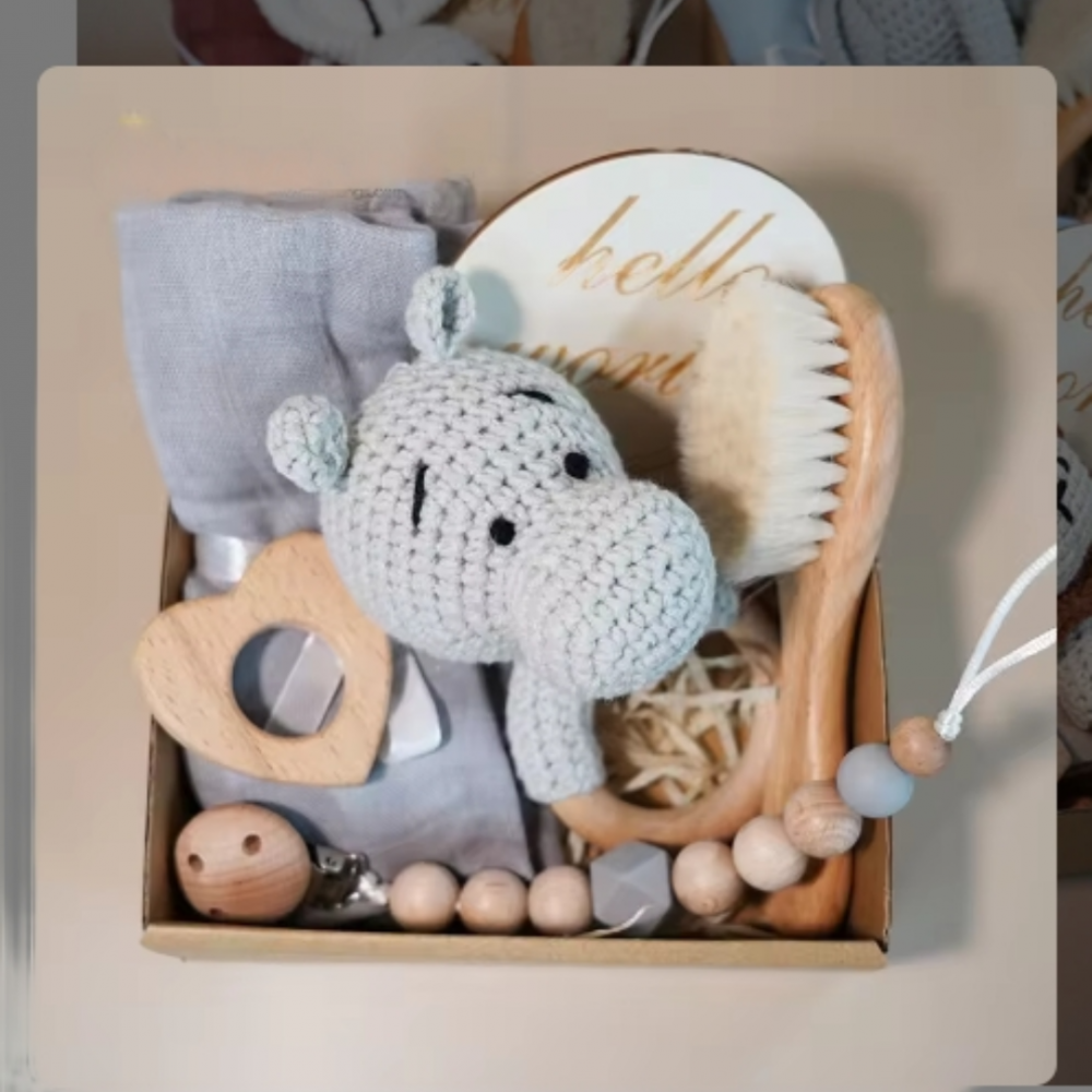 Set bebelusi "Hello World", model Hipopotam [3]