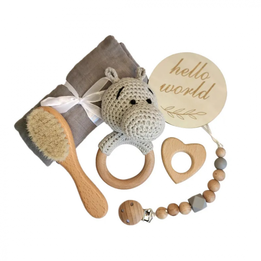 Set bebelusi "Hello World", model Hipopotam [1]