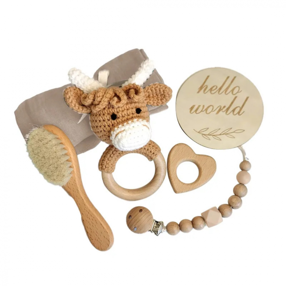 Set bebelusi "Hello World", model Vacuta [1]