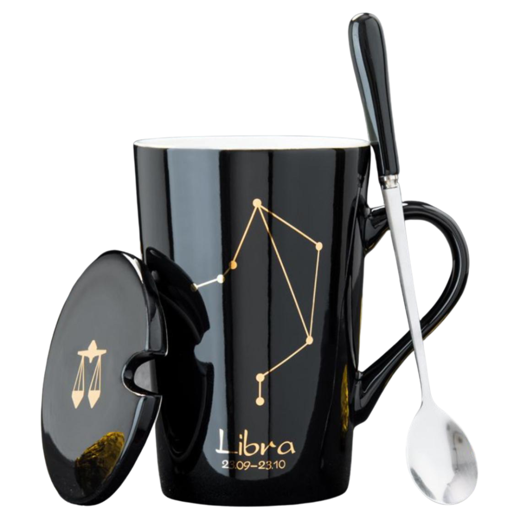 Set cadou cana ceramica, culoare Negru, Balanta [3]