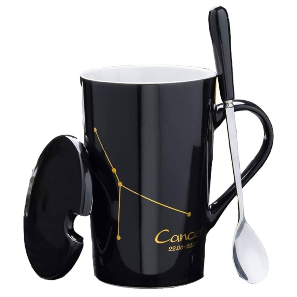Set cadou cana ceramica, culoare Negru, Rac [1]